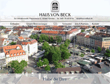 Tablet Screenshot of hausvonbeck.de